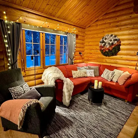 Atmospheric Log By The Tracks Chalet