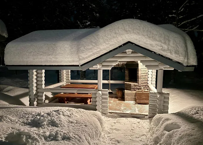 Atmospheric Log By The Tracks Alpehytte